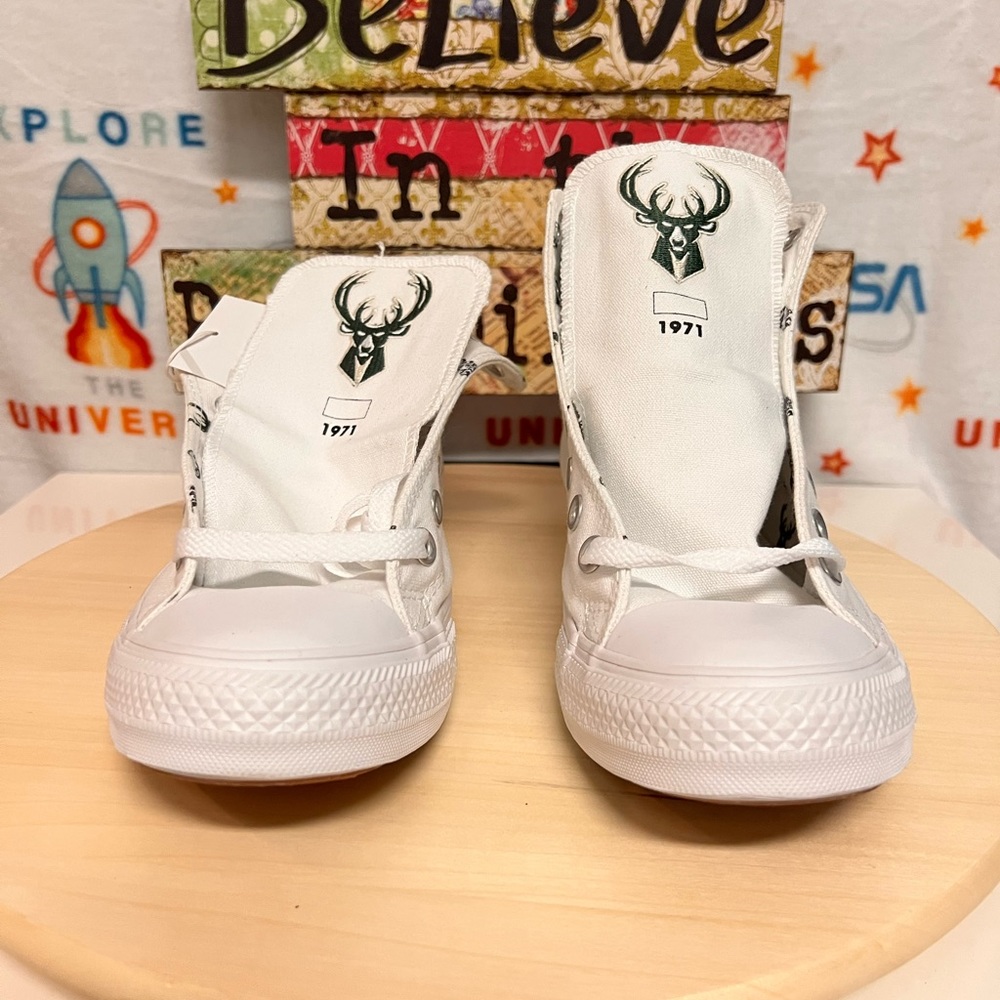 CONVERSE CTAS HI BUCKS MILWAUKEE BASKETBALL - Picture 12 of 14